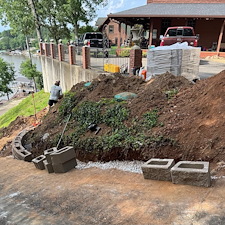 Retaining-wall-installation-in-Wedowee-Alabama 0