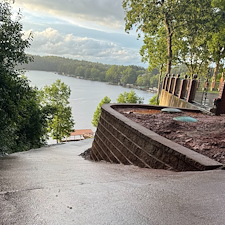 Retaining-wall-installation-in-Wedowee-Alabama 2